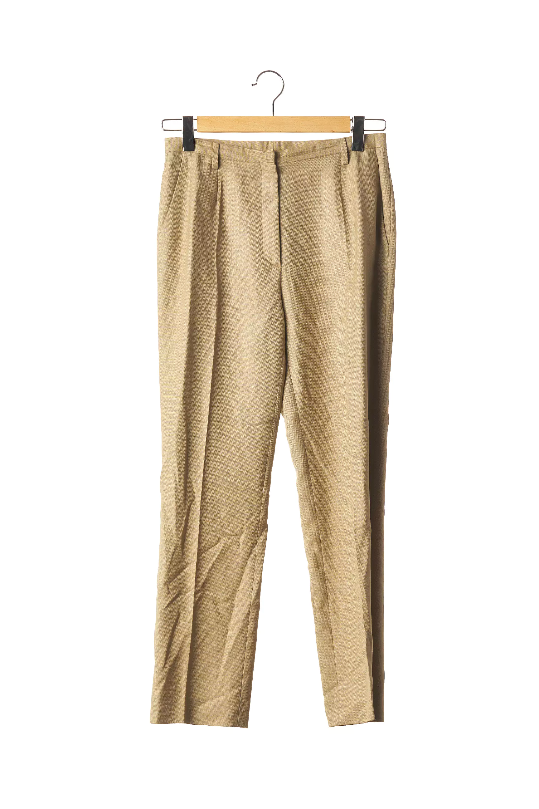 Axxon Marcus Pantalons Droits Femme couleur beige