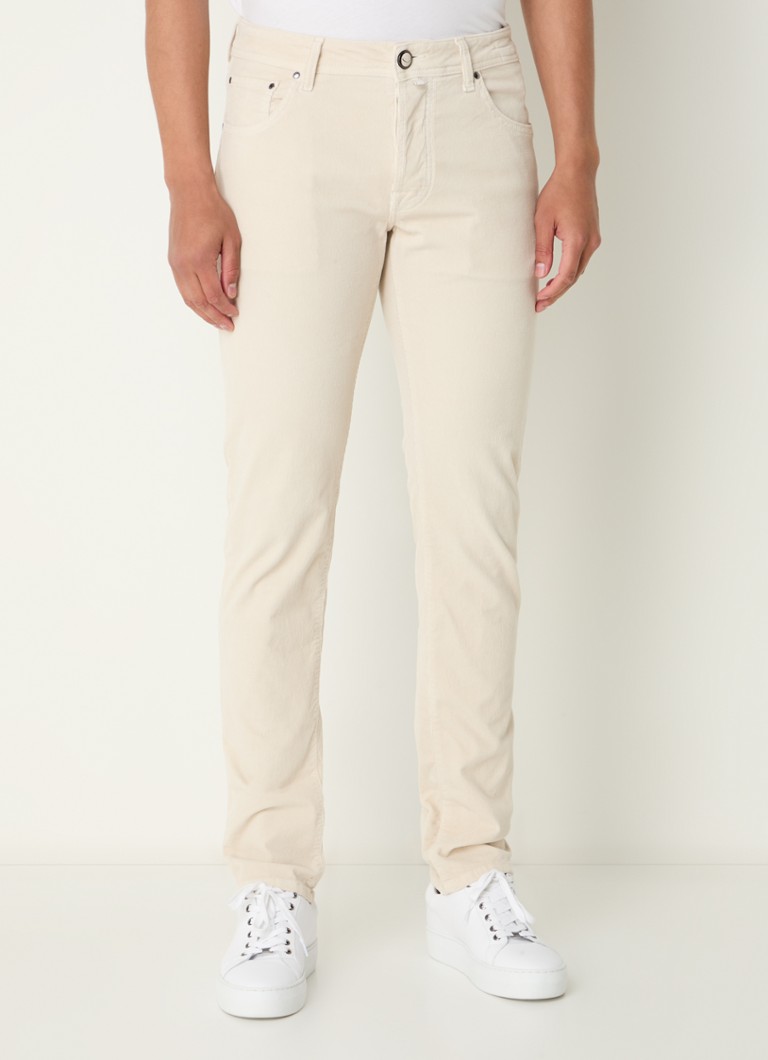 Pantaloni Jacob Cohen Nick din catifea reiată slim fit cu buzunare laterale