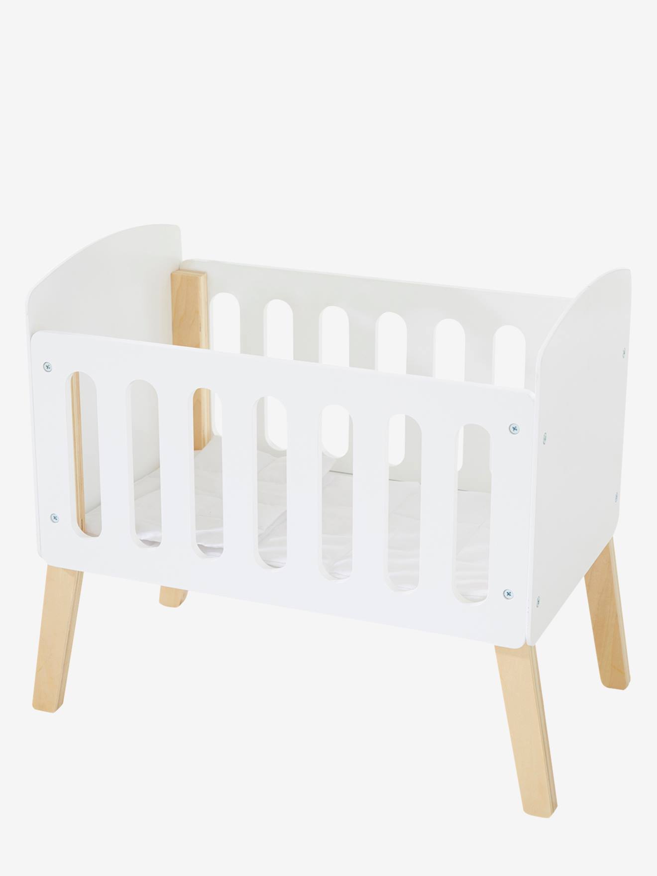 Vertbaudet Puppenbett PETITE MAISON Holz FSC - weiß/natur