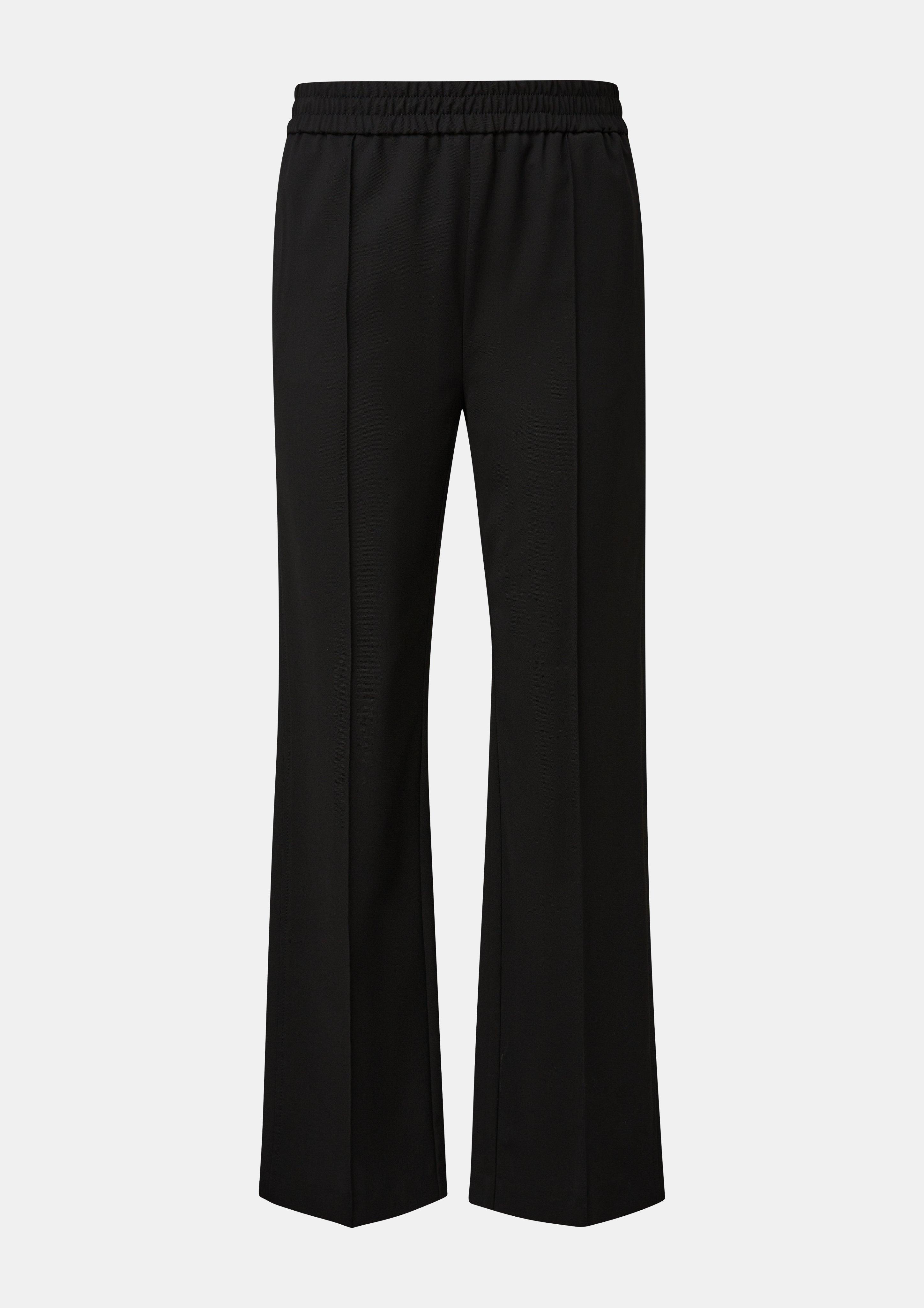 Loose: Hose mit Semi Wide leg - schwarz