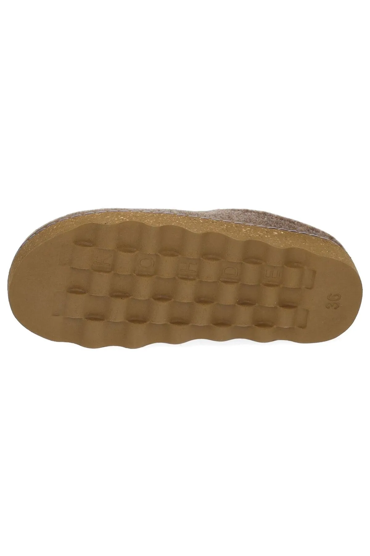 Rohde  Hausschuh - Beige - Flacher Absatz