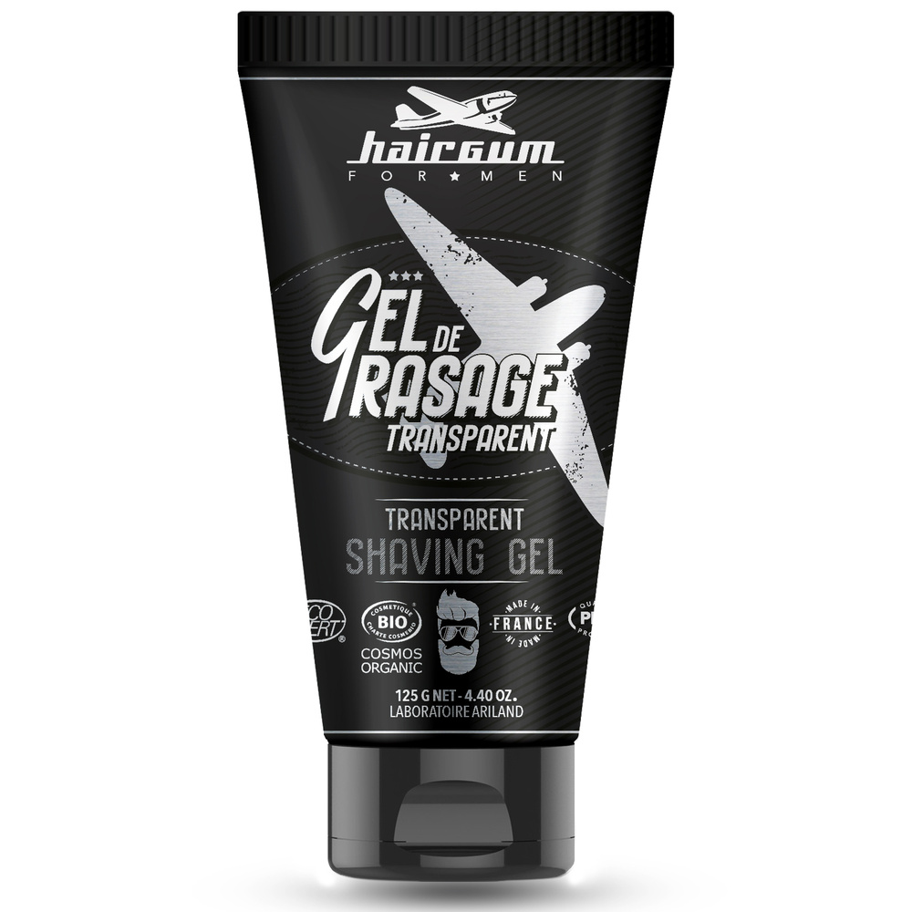 hairgum Gel de rasage transparent Cosmos Organic Produit de rasage
