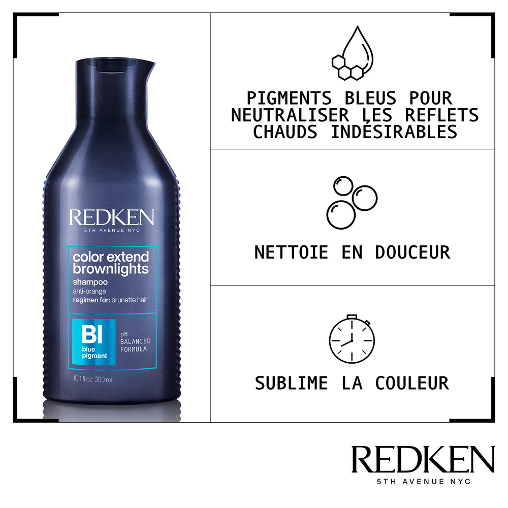 Redken Color Extend Brownlights Shampoing neutralisant cheveux bruns