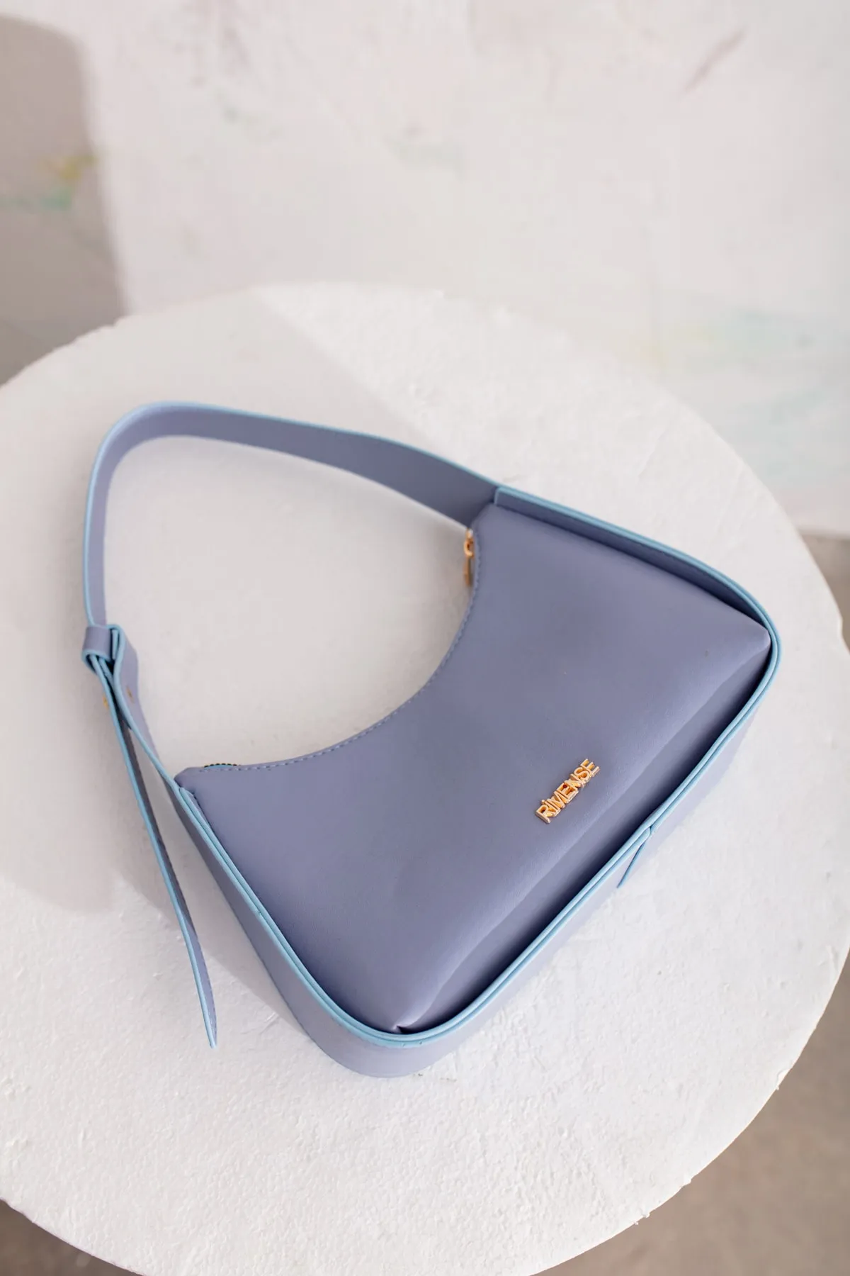 Rimense  Blaue gefütterte Hand- und Schultertasche