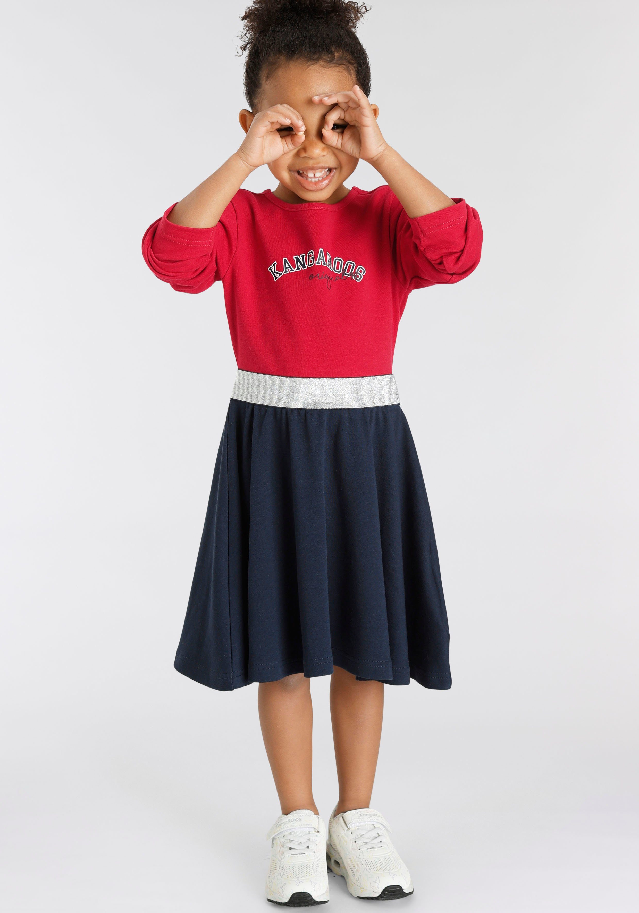 KangaROOS Jerseykleid Glitzerband mit elastischem Glitzerband