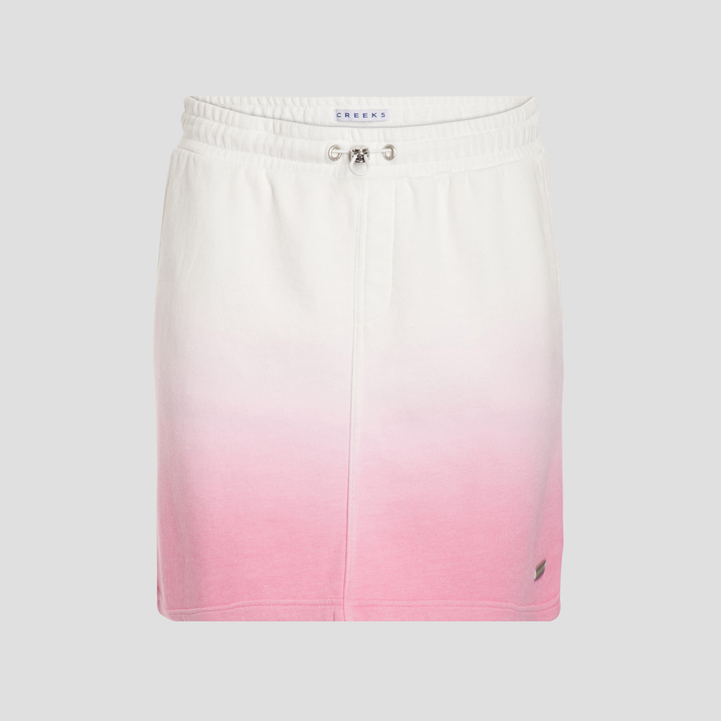 Jupe droite taille à coulisse rose femme | La Halle