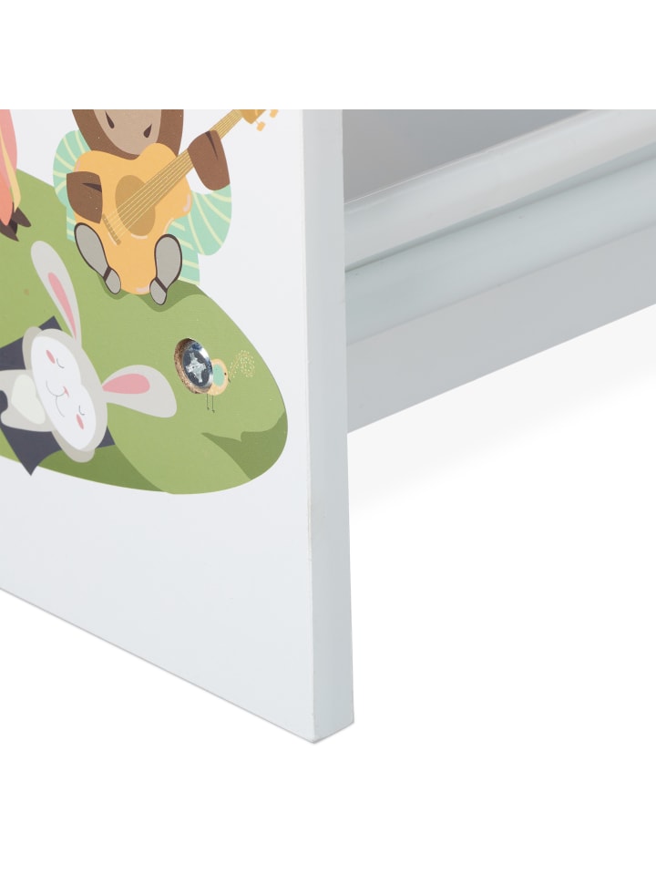 relaxdays Kinderregal Lagerfeuer in Bunt - (B)86 x (H)78 x (T)26,5 cm günstig kaufen onesize