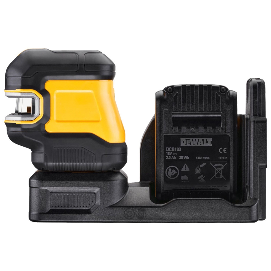 DeWalt DCE825NG18-XJ Samonivelační 5bodový křížový laser se zeleným paprskem 12/18V bez baterií a nabíječky