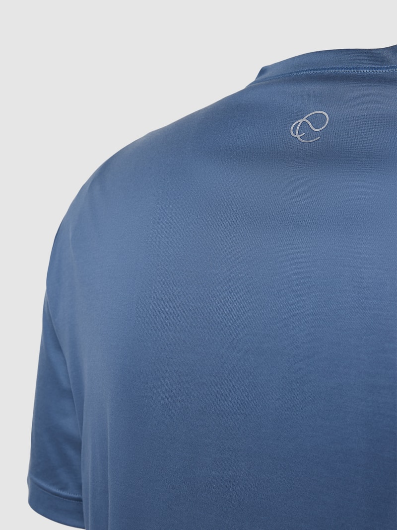 Pyjama-Oberteil mit Rundhalsausschnitt Modell 'Cooling' in blau