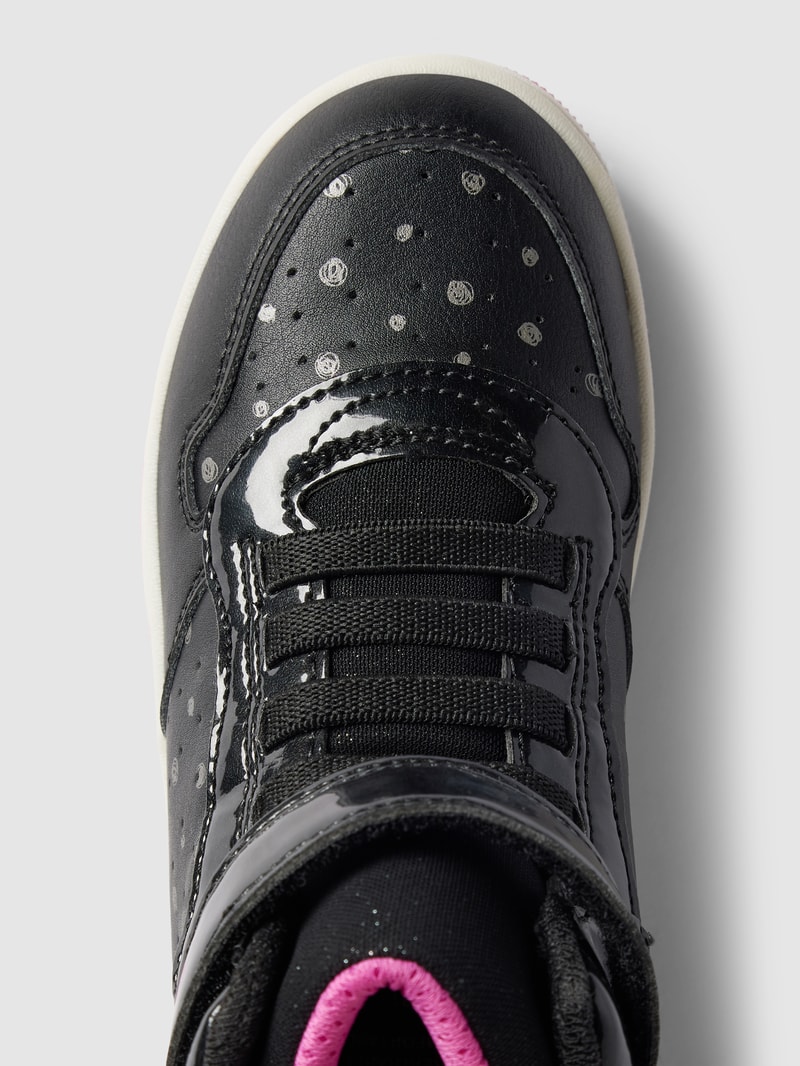 Sneaker mit Effektgarn Modell 'WASHIBA' in schwarz