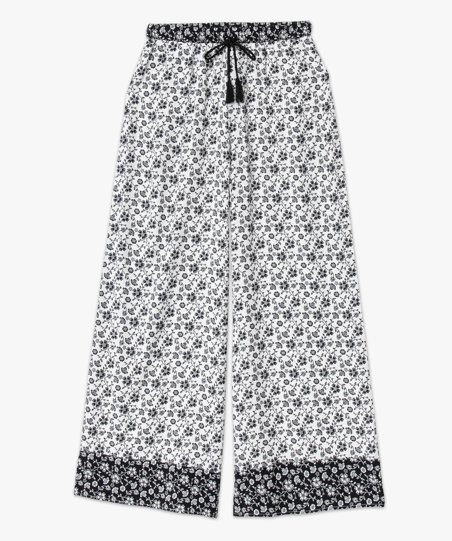 Pantalon de pyjama fluide coupe ample femme imprime | GEMO