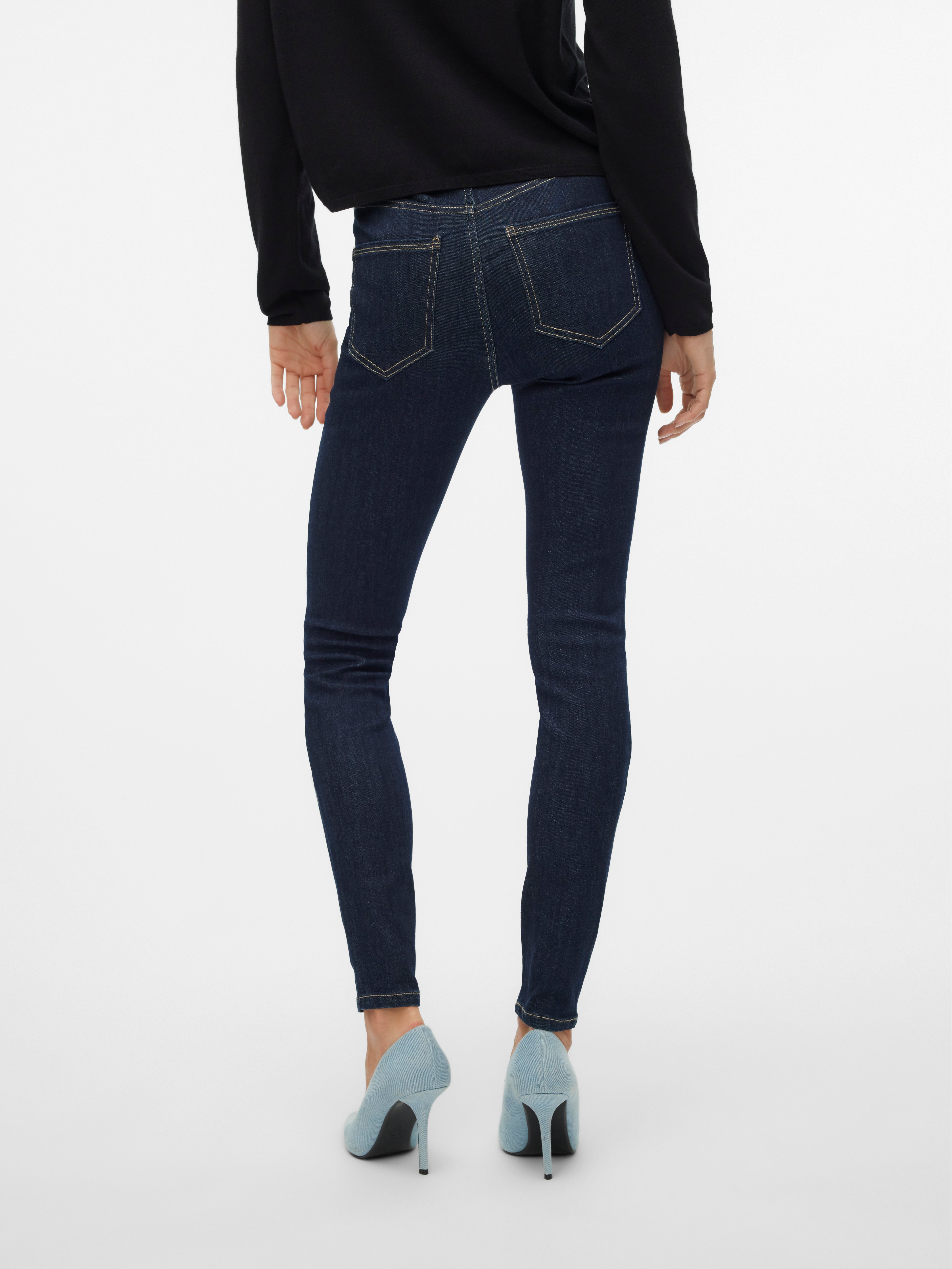 VMSOPHIA Hohe Taille Skinny Fit Jeans