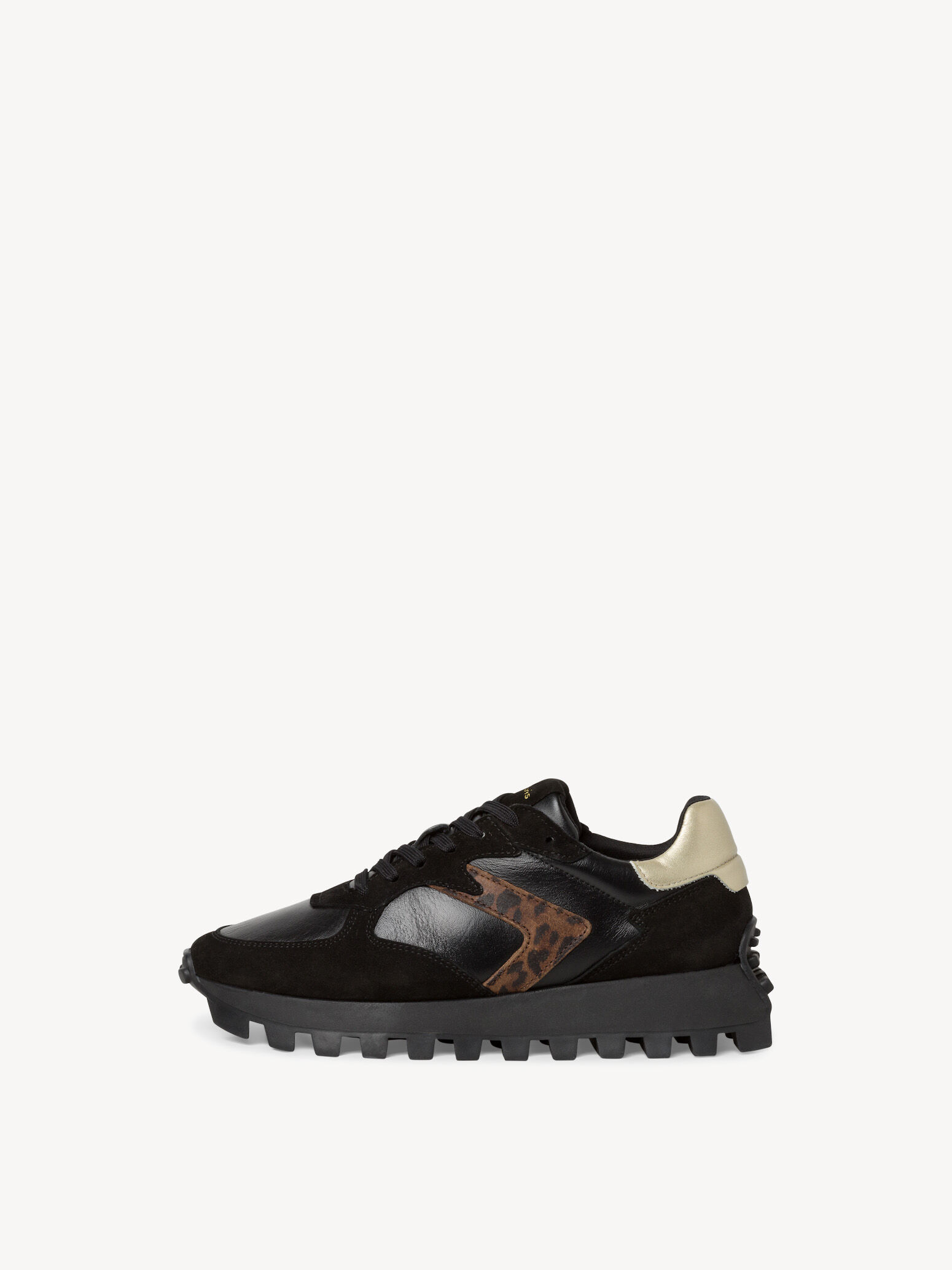 Basket en cuir - noir