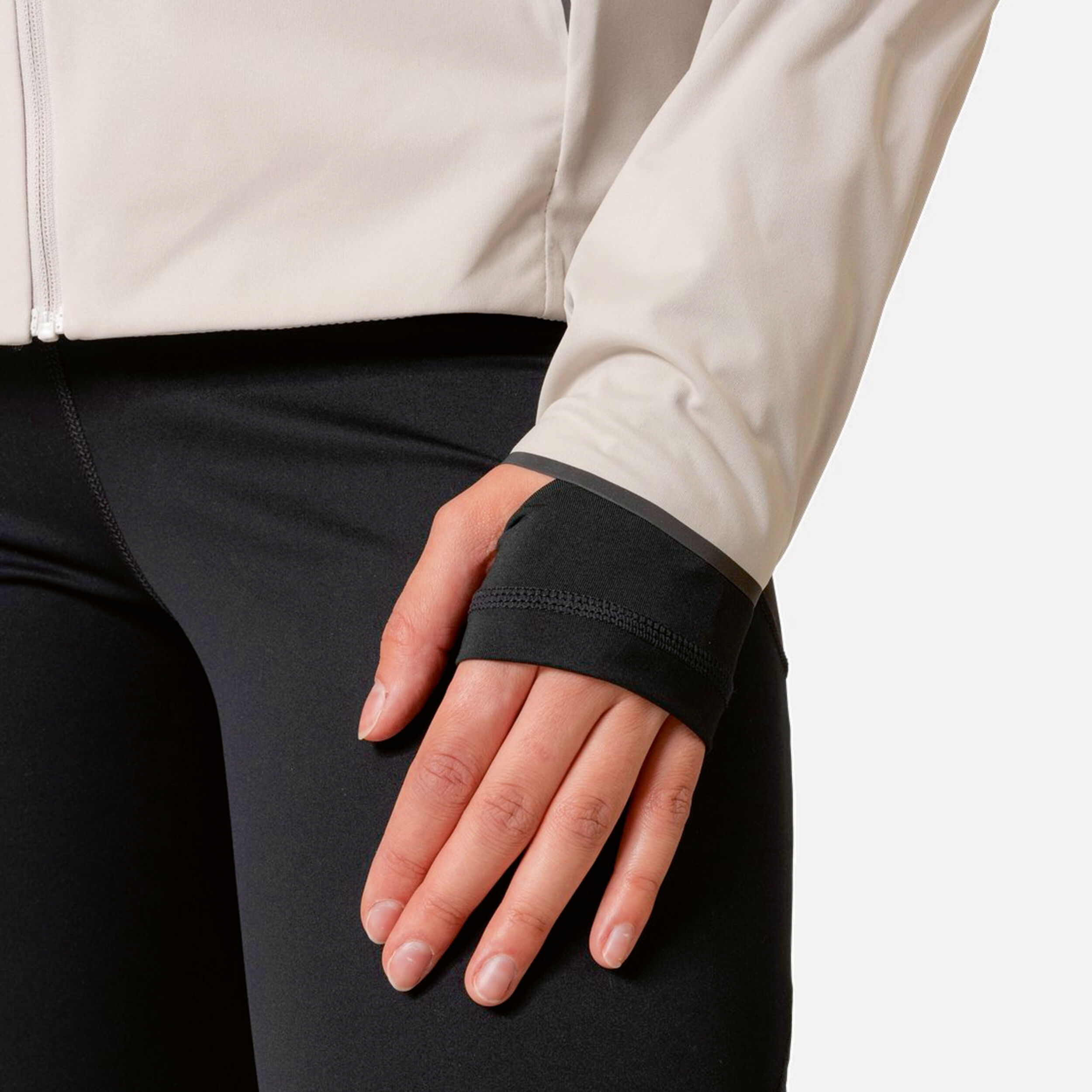 Zeroweight Pro Warm Reflect Laufjacke Damen - Hellgrau