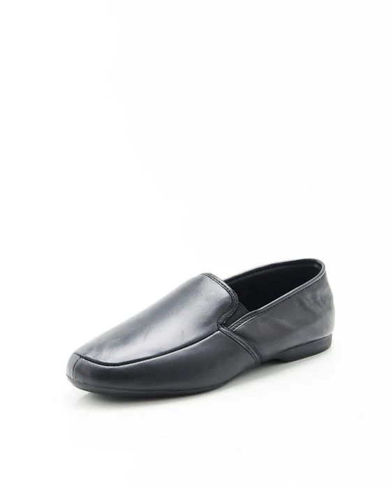Pantoufles dessus cuir