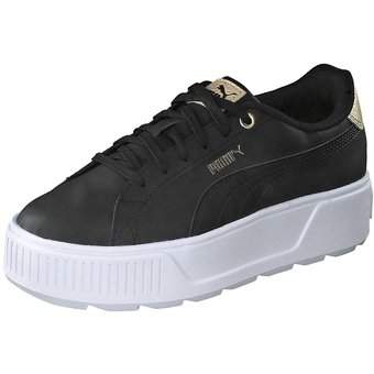 PUMA Karmen Distressed Sneaker in schwarz