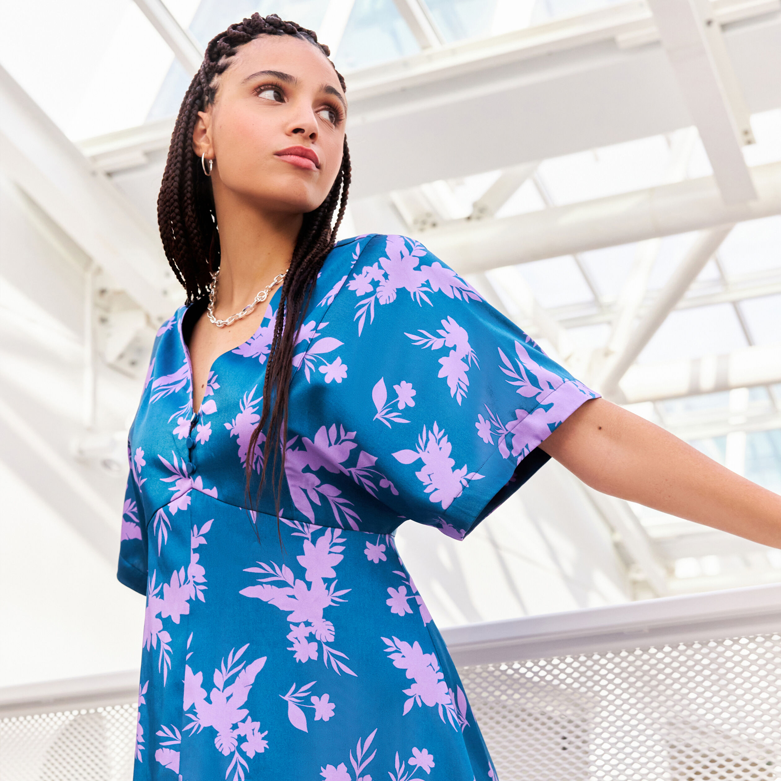 Robe courte parme femme | Cache Cache