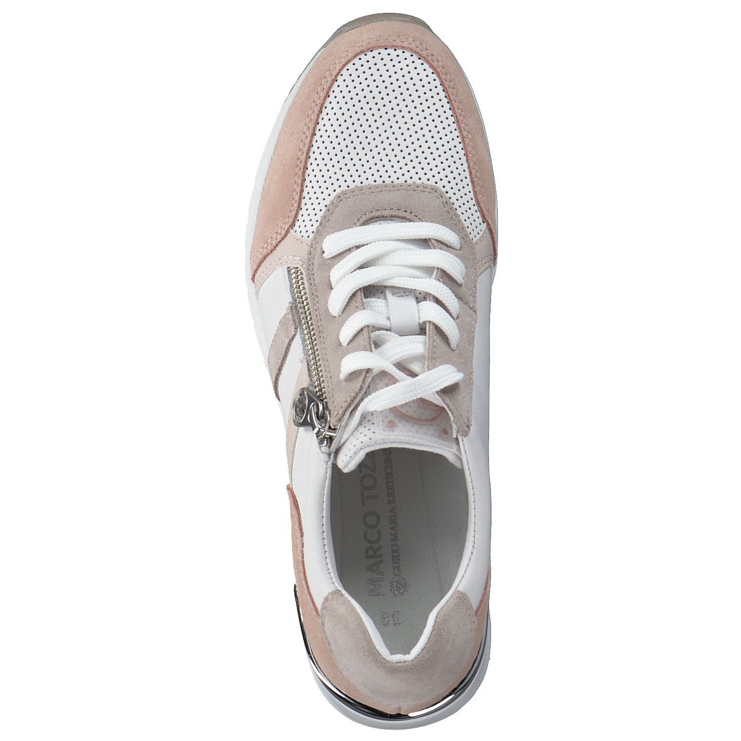 Marco Tozzi 83701, Sneakers Low, Damen, White comb