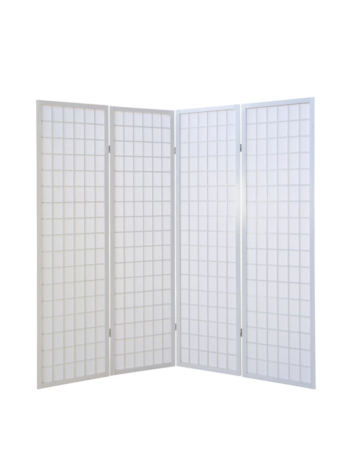 Homestyle4u 4-tlg. Paravent in Weiß 176x175 günstig kaufen onesize