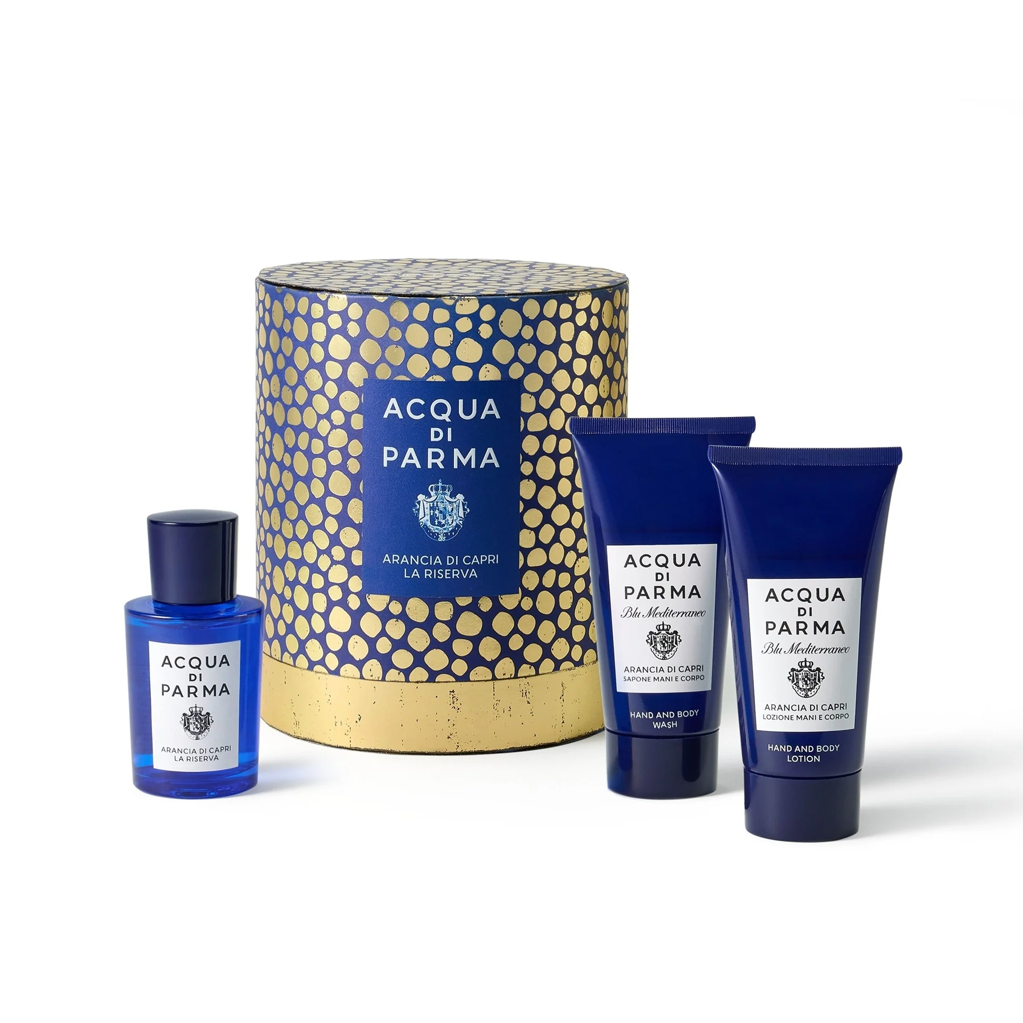 Darčeková sada Blu Mediterraneo Orange of Capri La Riserva – dámska sada parfumov, sada pánskych parfumov, unisex parfémovaná voda, parfumovaná voda