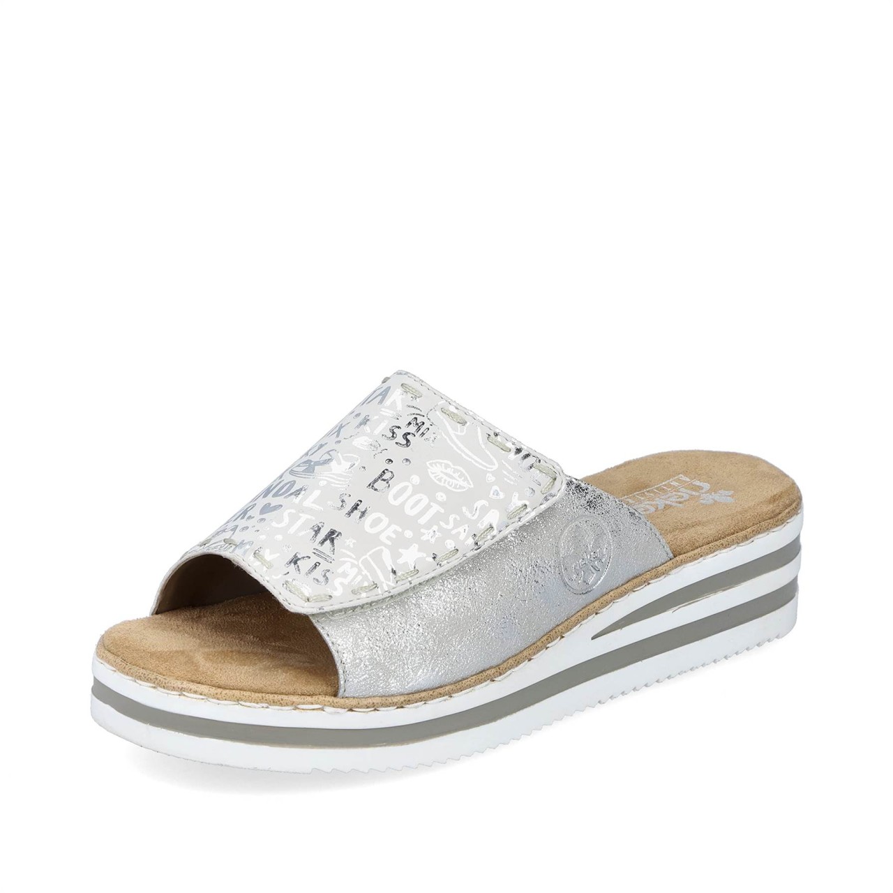 RIEKER Klassische Sandalen grau