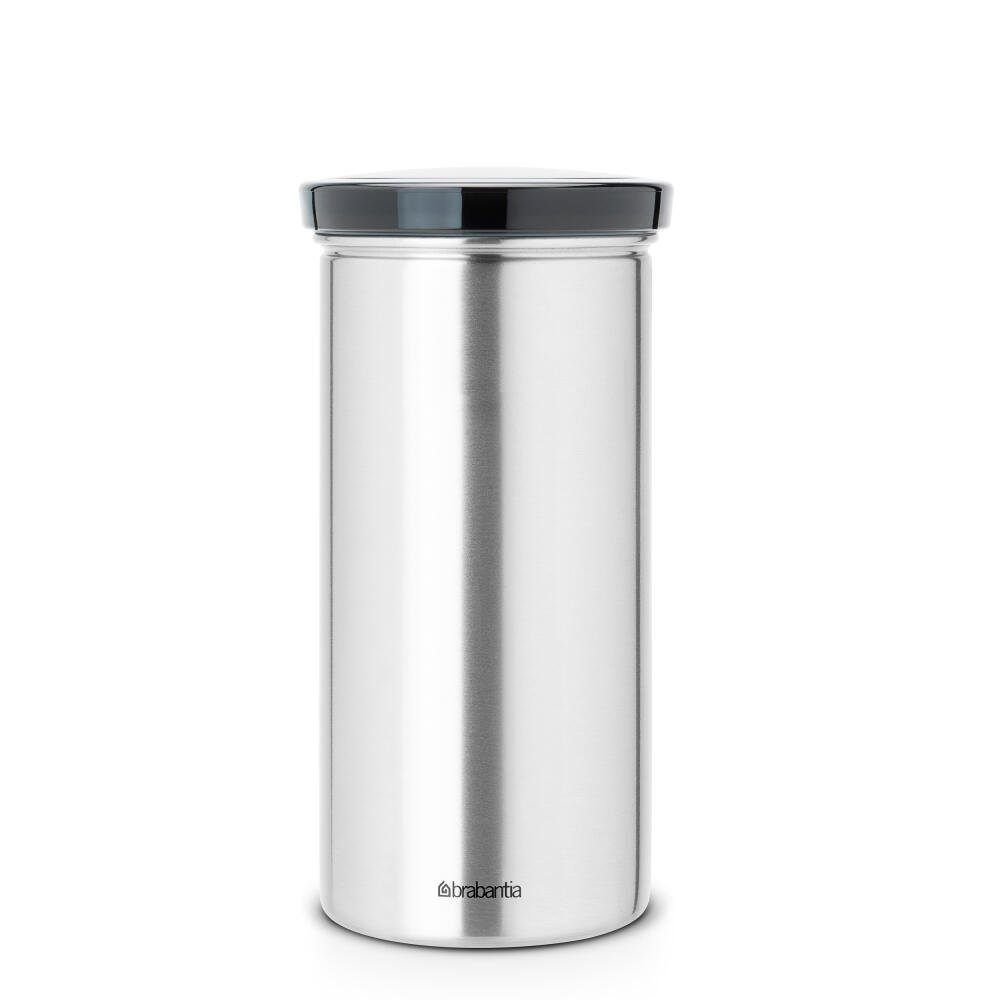 Brabantia Kaffeedose für 18 Pads Matt Edelstahl Deckel Grauschwarz, Edelstahl, (1-tlg)