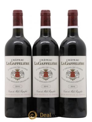 Château la Gaffelière 1er Grand Cru Classé B  2010 - Lot de 3 Bouteilles