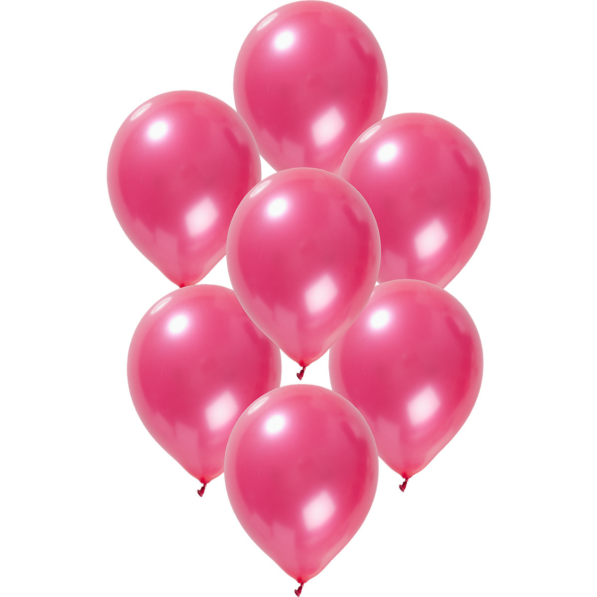 Luftballons metallic pink 30 cm, 50 Stück
