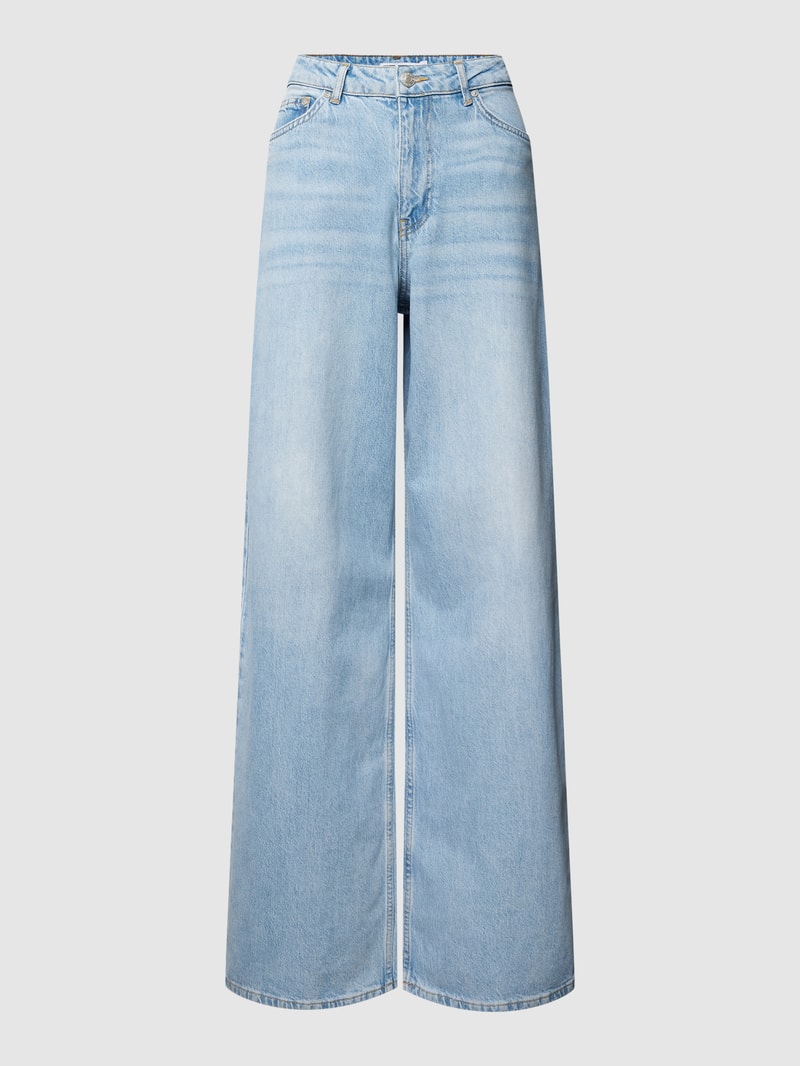 Loose Fit Jeans aus reiner Baumwolle in hellblau