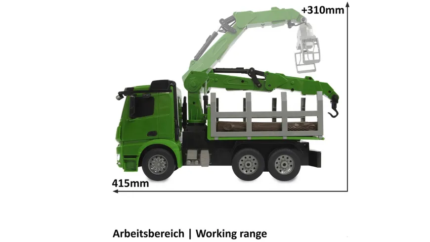 Jamara Holztransporter Mercedes-Benz Arocs 1:20 2,4GHz