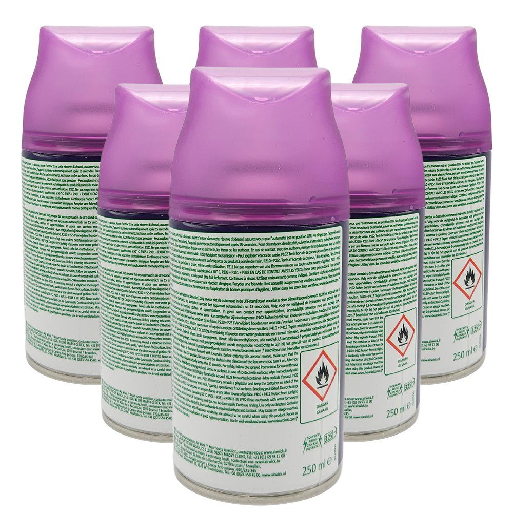 Air Wick Raumduft Lavendel (6 x 250ml, 6-St), Kontinuierlicher Duft und Geruchneutralisierung