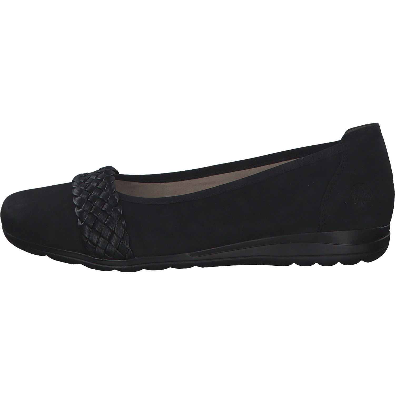 Rieker L9358, Ballerinas, Damen, schwarz/black