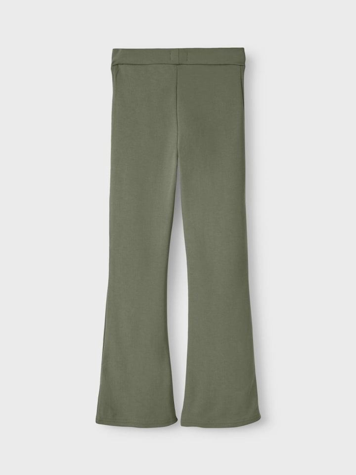 name it Bootcut Stretch Schlag Stoffhose mit Gummizug NKFFRIKKALI in Grün günstig kaufen