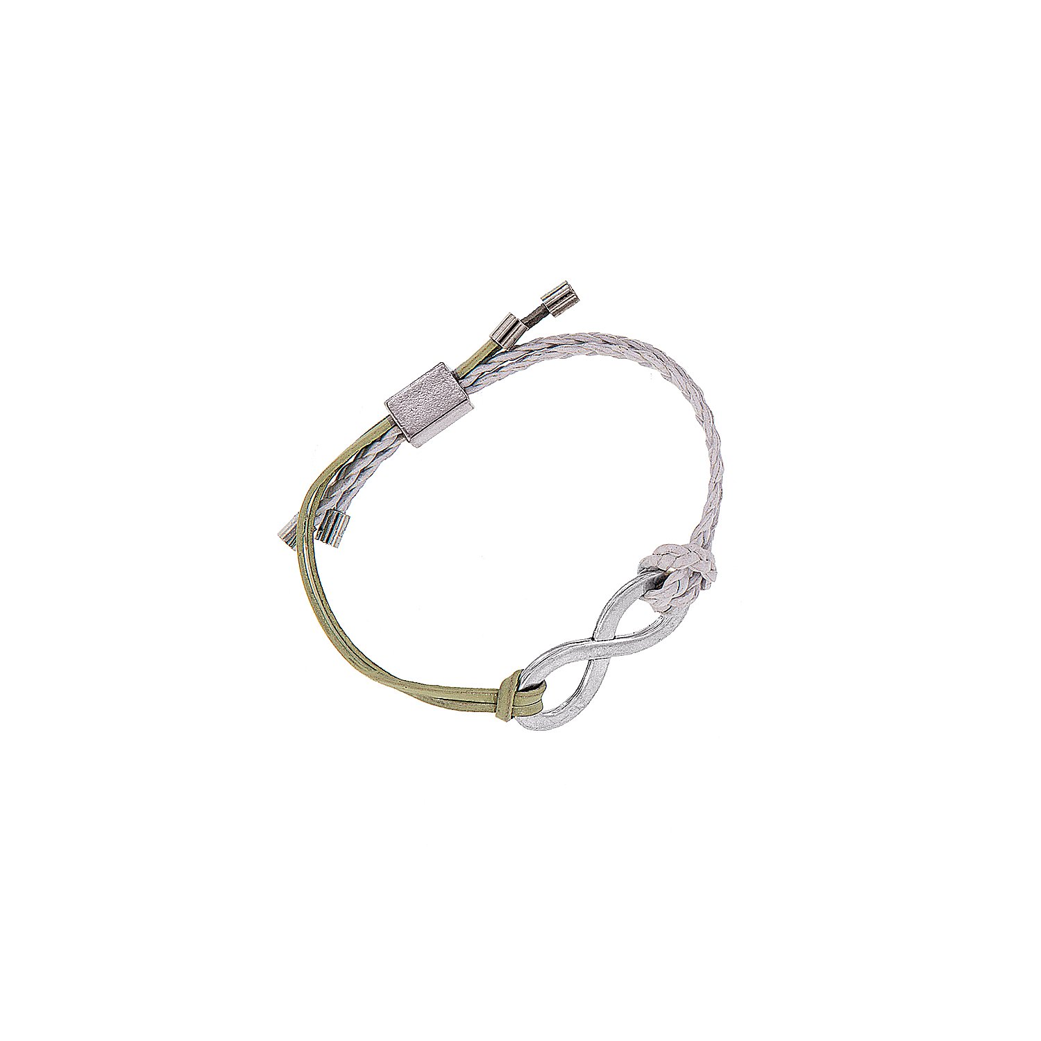 Schiebeverschlüsse, silber, 4 Stück