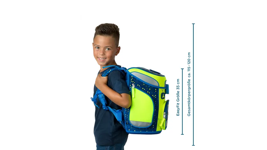 Scooli Schulranzen-Set EasyFit 5teilig Glow-Edition  Level Up