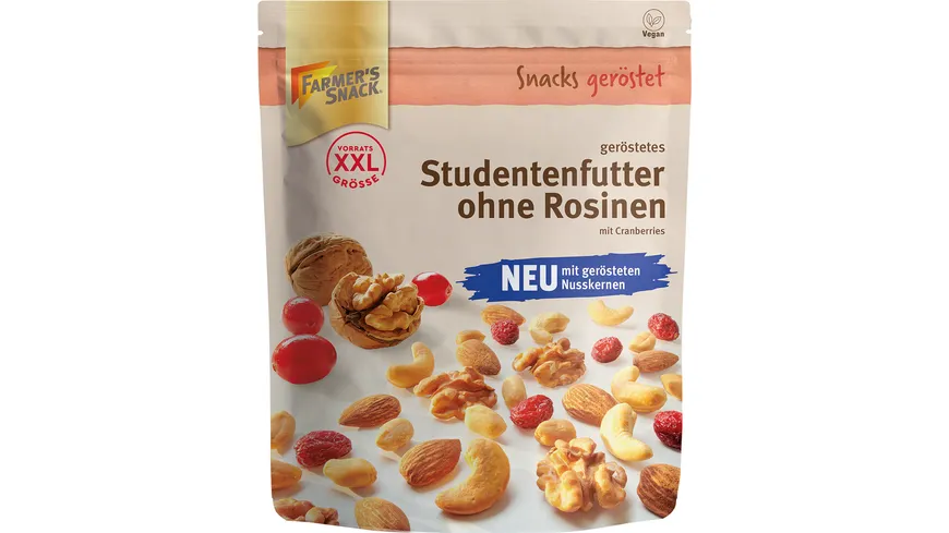 FARMER'S SNACK Studentenfutter ohne Rosinen geröstet 300 g