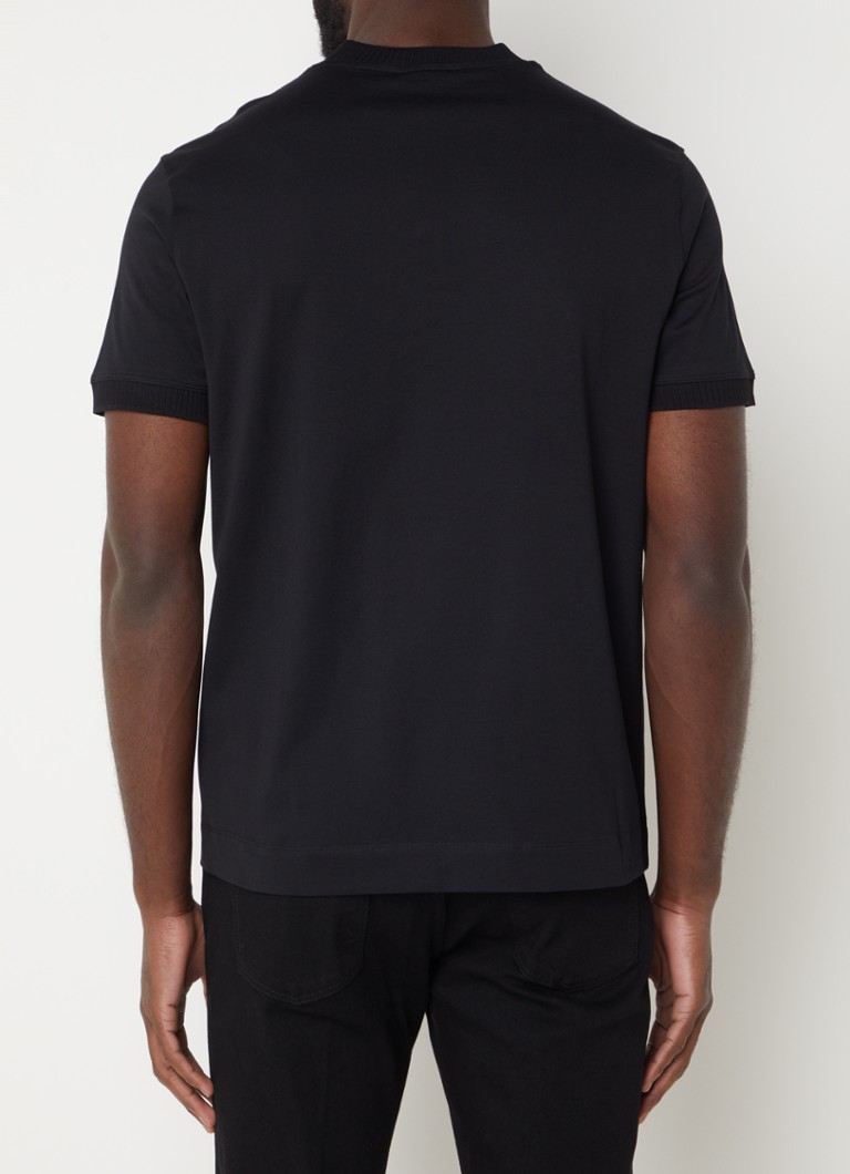 Tricou Emporio Armani cu logo brodat