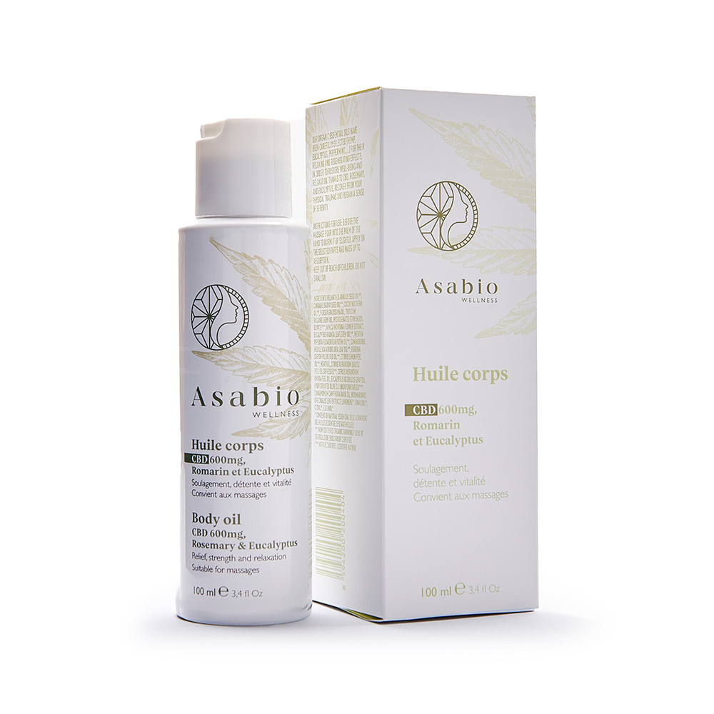asabio Huile Corps Huile de Massage Bien être