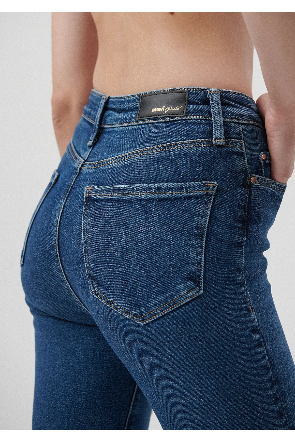 Mavi  Serenay Gold Shape Dark Jean-Hose 100980-33687