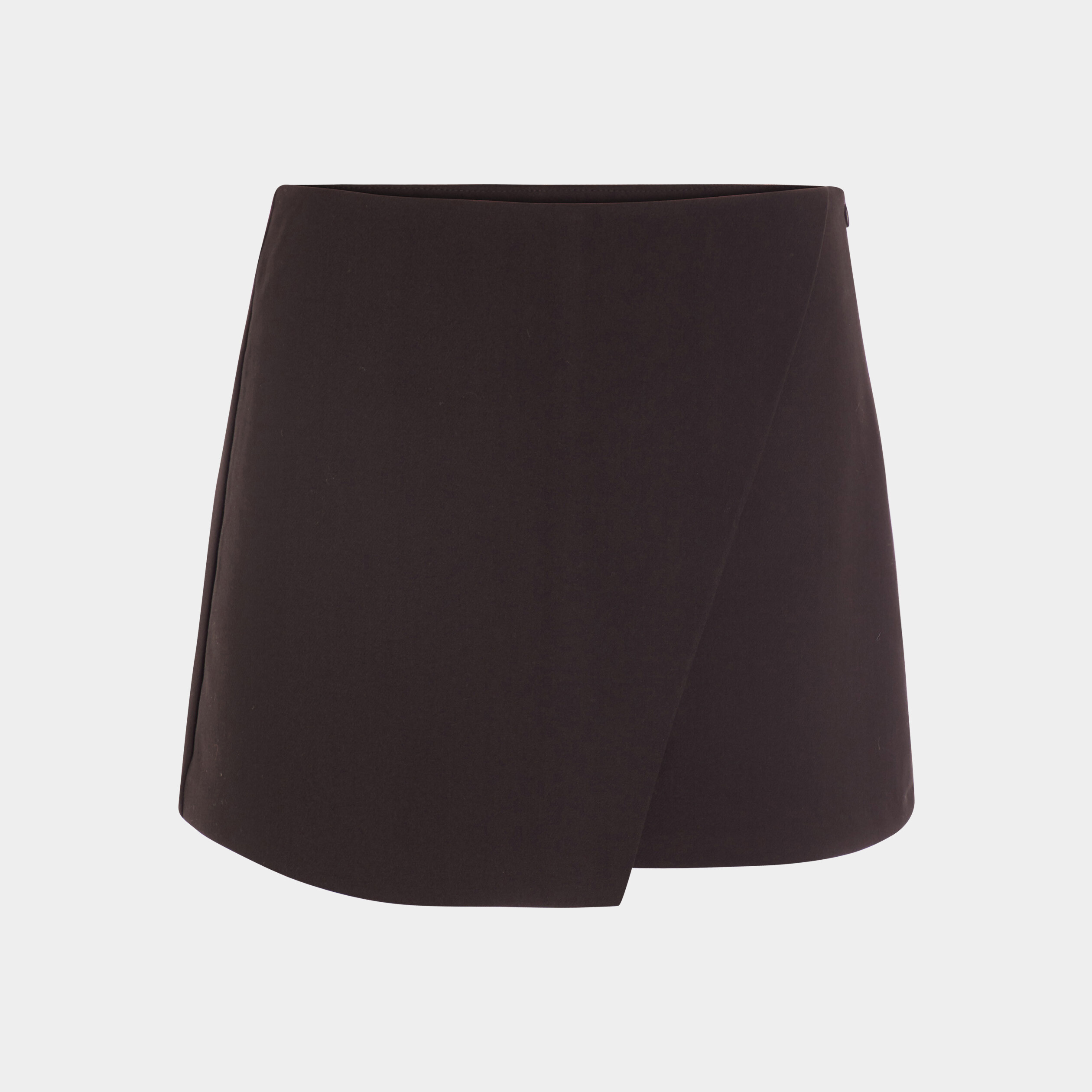 Jupe-short portefeuille noir femme | La Halle