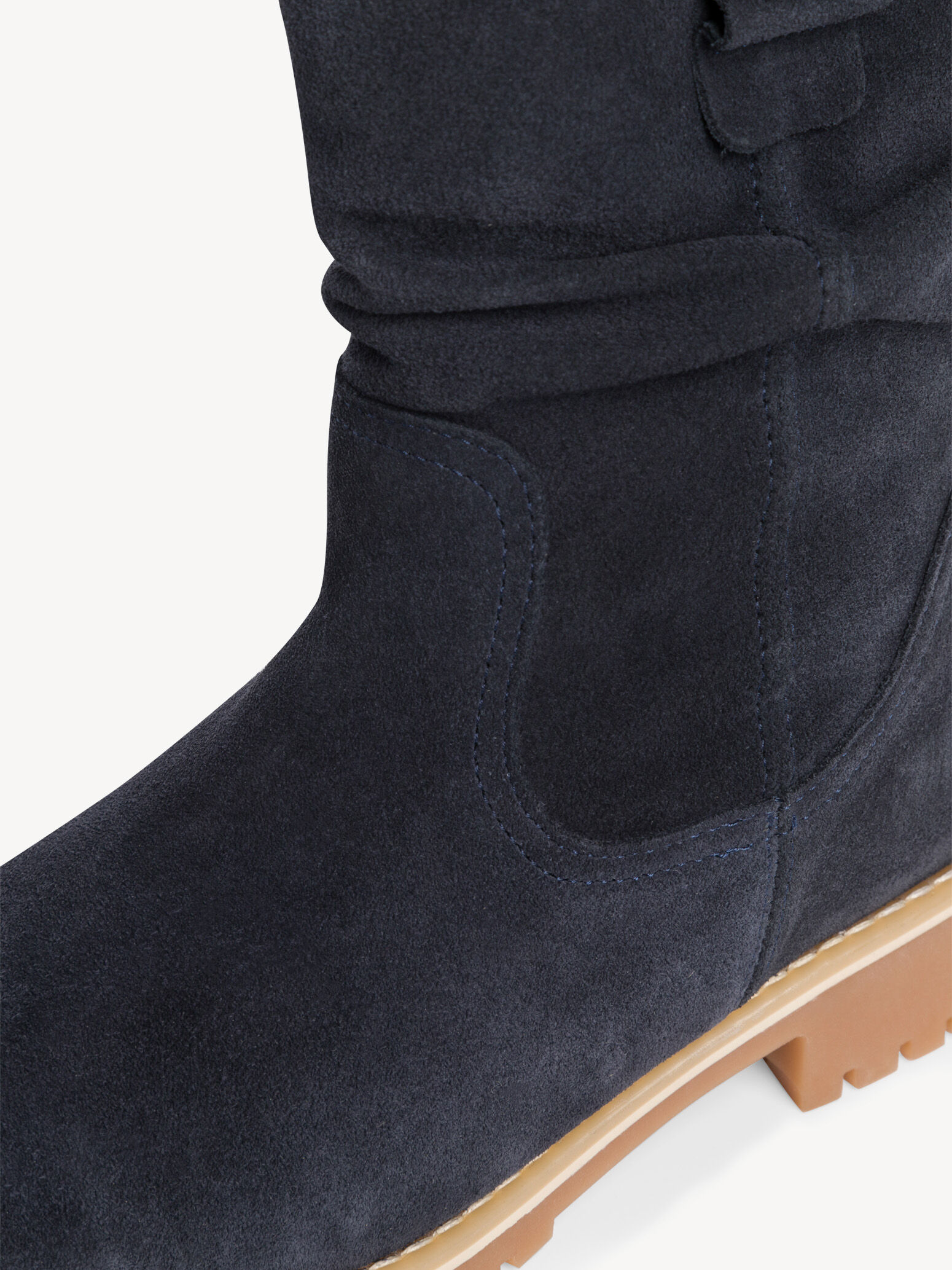 Bottine en cuir - bleu doublure chaude