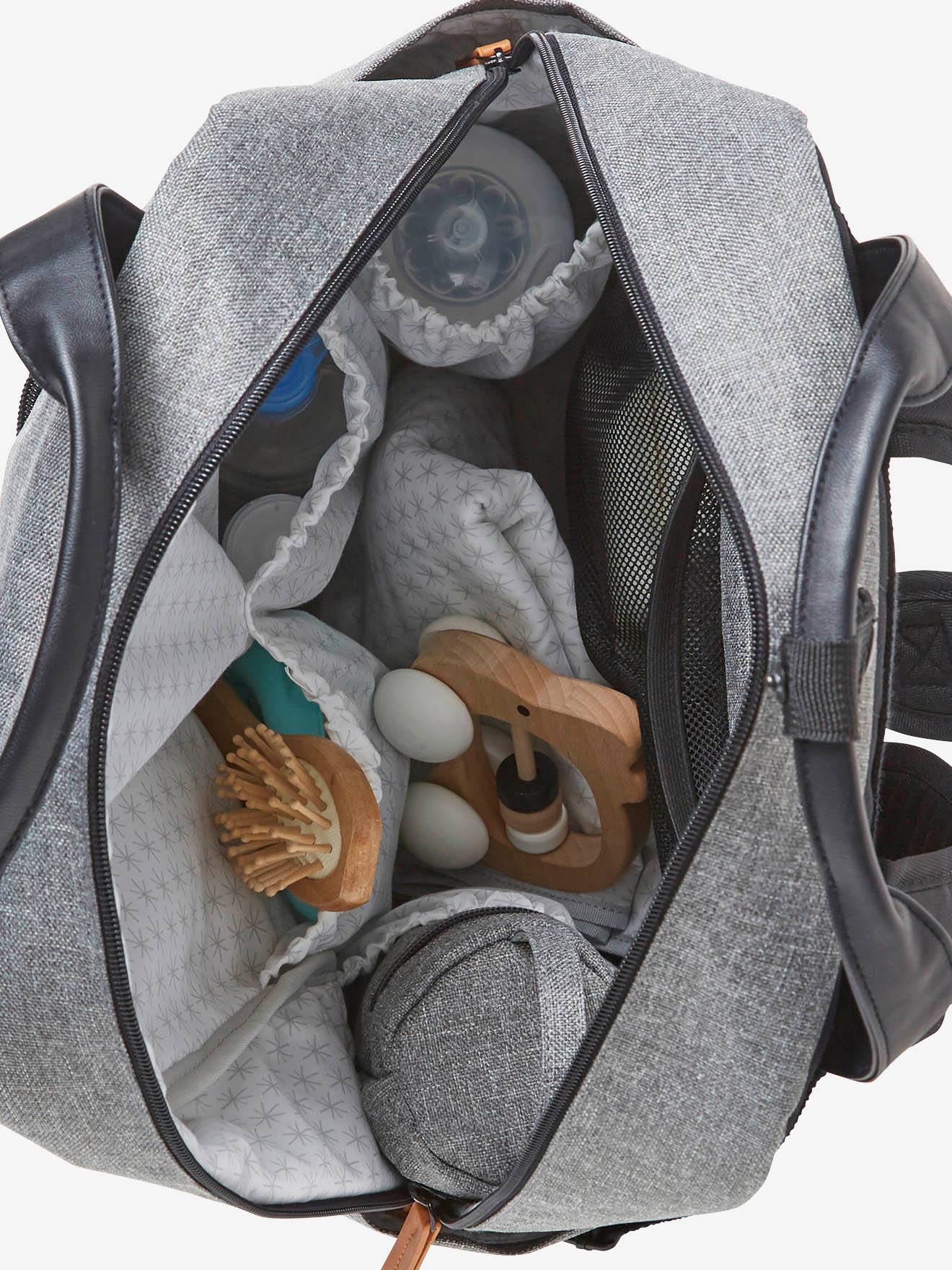 Vertbaudet Wickelrucksack, Recycling-Polyester - gebleicht