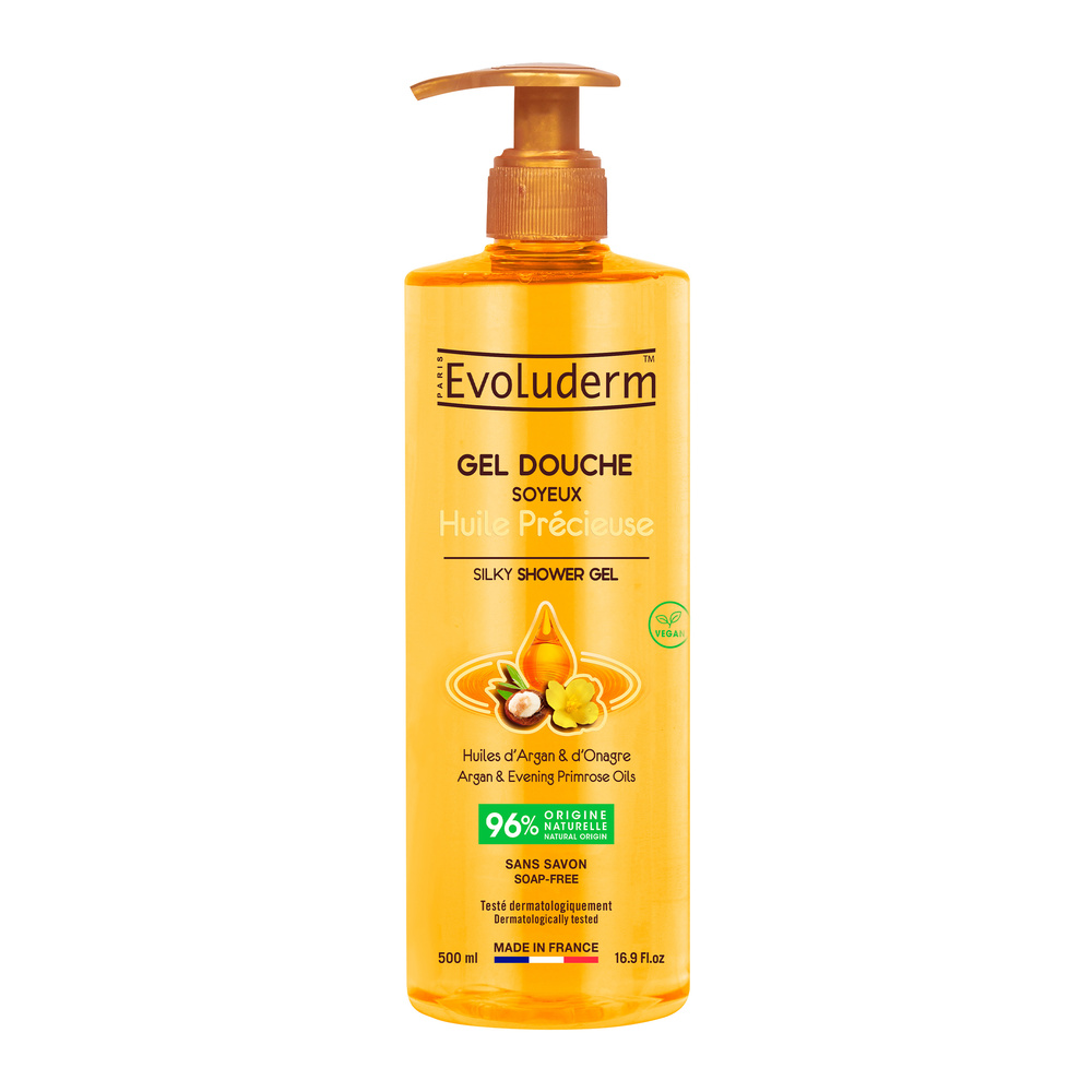 evoluderm Huile Précieuse Gel douche Soyeux - 500 ml