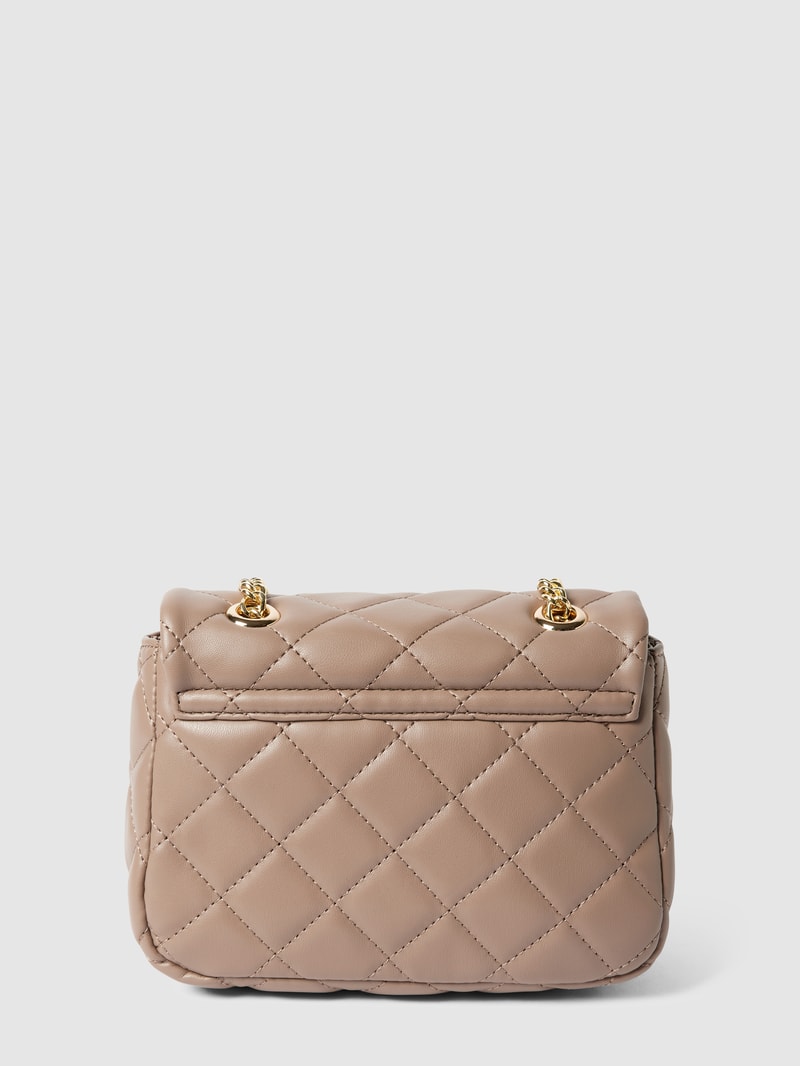 Umhängetasche mit Label-Detail Modell 'OCARINA PATTINA' in taupe