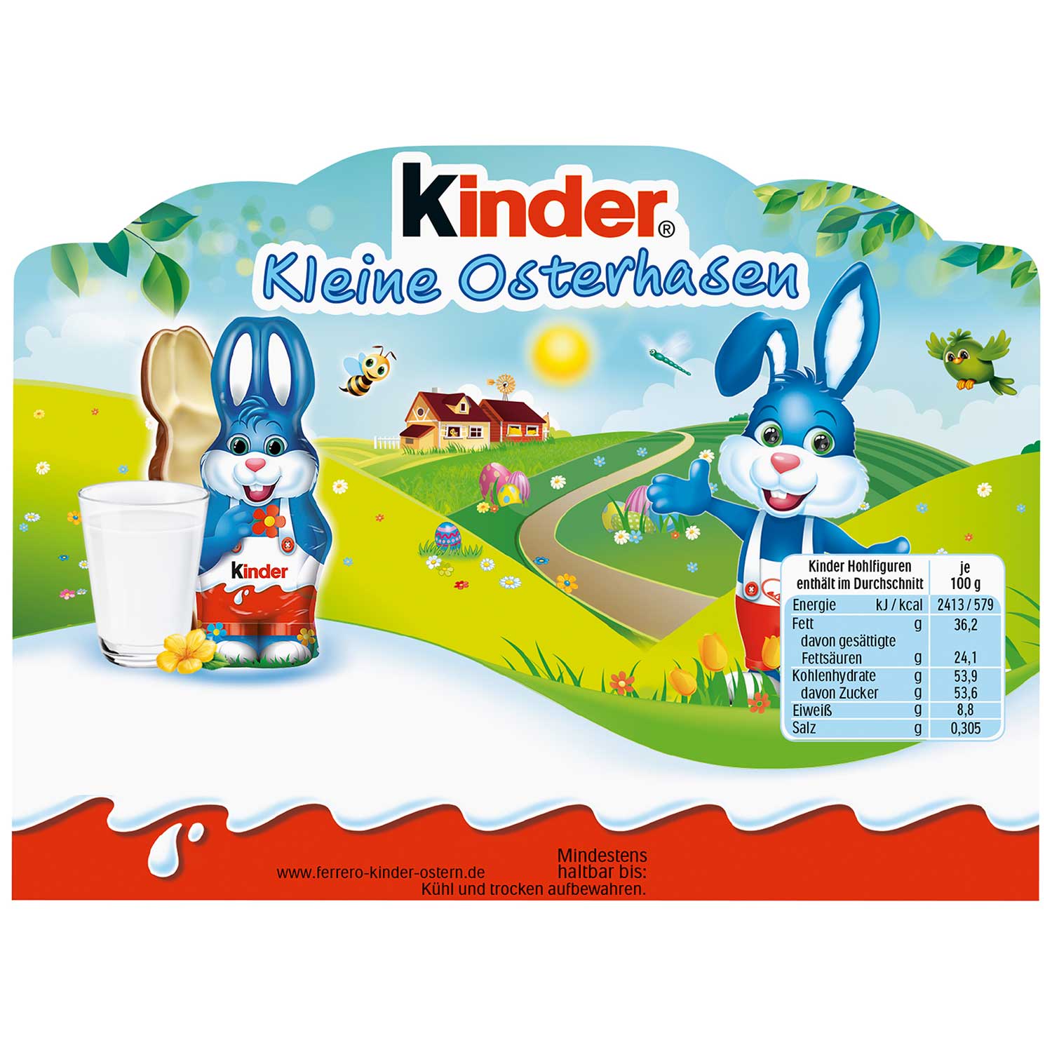 kinder Schokolade Kleine Osterhasen 3x15g