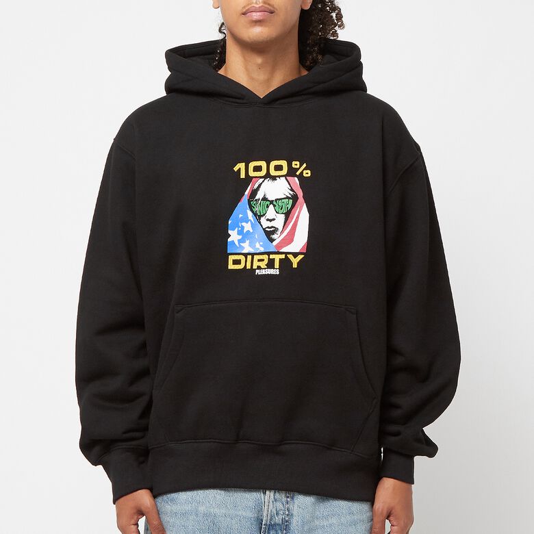 Pleasures Dirty Hoodie Black