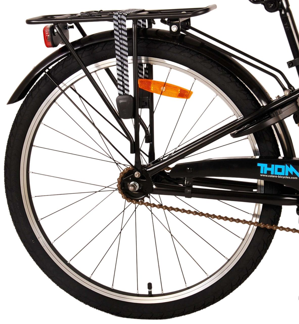 Volare Thombike Kinderfahrrad - Jungen - 24 Zoll - Schwarz Blau