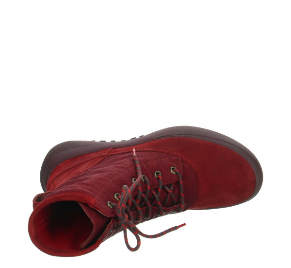 KUSABI Schnürboots - Merlot/Kombi