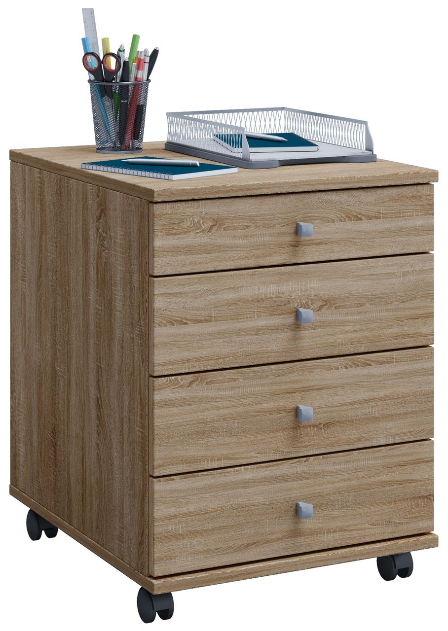 VCM Rollcontainer Lona Mini Sonoma-Eiche