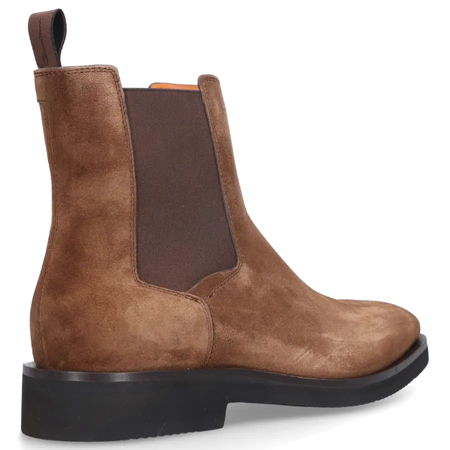 Santoni - Chelsea Boots 17759 Veloursleder - braun